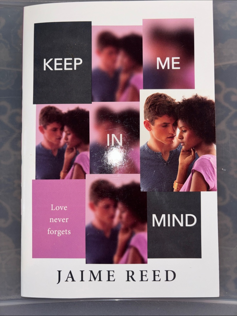 Keep Me in Mind Jaime Reed Paperback - Pink & Black Cover
